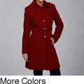 Kenneth Cole Women's Button-embellished Wool Coat FINAL SALE
