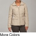 Kenneth Cole Women's Zip Front Stand Collar Quilted Down Jacket FINAL SALE