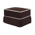 The Rockabye Glider Co Chocolate Micro with Sherpa Ottoman