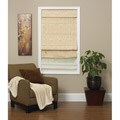 Antique Pearl Fabric Roman Shade (27 in. x 72 in.)