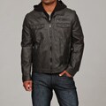 Kenneth Cole Men's Grey Distressed Hooded Coat FINAL SALE