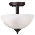 Lafayette 2-light Bronze Semi-flush