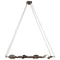 Gadsden 4-light Brushed Steel Island Light
