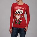 Ed Hardy Women's Printed Long Sleeve Top