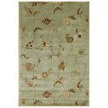 Hand-tufted 'Diana' Green Wool Rug (2' x 3')
