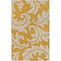 Bellona Hand-tufted Gold Wool Rug (2' x 3')
