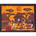 'Dinner Preparation' Batik Tapestry (Mozambique)