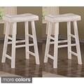 Montana 29-inch White Barstools (Set of 2)