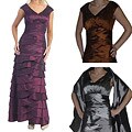 Tabeez Sleeveless Metallic Gown
