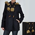Tabeez Women's Horn Button Coat