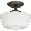 Luray Collection 1-light Oil-rubbed Bronze Finish Semi-flush Fixture