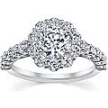 18k White Gold 2ct TDW Certified Diamond Engagement Ring (I, SI3)
