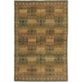Nepalese Hand-Knotted Gold Inca Wool Rug (6 x 9)