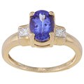 Encore by Le Vian 14k Gold Tanzanite and 1/5ct TDW Diamond Ring (H-I, I1)