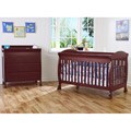 DaVinci Jacob 4-in-1 Crib with Toddler Rail in Cherry