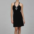 Sophia Christina Women's Black Beaded Dress
