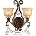 Traditional Bronze Umber 2-light Wall Sconce