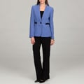 Tahari Women's Crepe Single-button Pant Suit