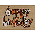 Global Handmade Hope Happy Birthday Kitenge Card (Pack of 4) Kenya