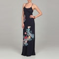 Jessica Simpson Junior's Navy Floral Maxi Dress