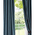 Peacock Vintage Faux Textured Dupioni Silk 84-inch Curtain Panel