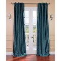 Peacock Vintage Faux Textured Dupioni Silk 84-inch Curtain Panel