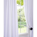 Ice White Vintage Faux Textured Dupioni Silk 108-inch Curtain Panel