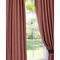 Spice Vintage Faux Textured Dupioni Silk 108-inch Curtain Panel