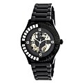 BCBG_Maxazria Women's 'VIP Glam Auto' Black Skeleton Automatic Watch