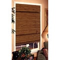 Louvera Rustic Brown Roman Shade (27 in. x 72 in.)