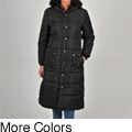 Excelled Women's Black Quilted Hooded Puffer Jacket