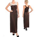 Stanzino Women's Brown Maxi Evening Dress