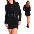 Stanzino Women's Black Sweater Dress