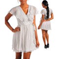 Stanzino Women's White/ Black Party Dress