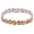 Sterling Silver Marquise Sapphire Bracelet