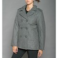 Lexen Grey Women's Wool Double Breasted Pea Coat