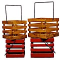 French Style Wooden Hanging Planter (Set of 2)