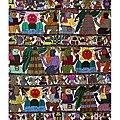 Hand-Embroidered Mayan Tapestry (Guatemala)