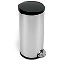 simplehuman Brushed Stainless Steel Round Step 8-gallon Trash Can