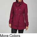 Kenneth Cole Women's Tiered Skirt Wool Blend Coat FINAL SALE