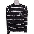 Sessions Men's Black Tie Stripe Diffusion First Layer Crew Shirt