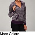 Calvin Klein Performance Women's Striped Hooded Sweater