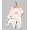 Vitamins Baby Girls Sweets Dreams Footed Pajama Set with Blanket Buddy