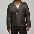 Andrew Marc Men's Black Distressed Leather Jacket FINAL SALE