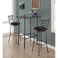 Grey Marble Charcoal Metal 24x36 Spacesaver Bar Table
