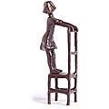 Danya B. Girl on a Chair Bronze Sculpture