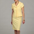 Tahari Women's Jacquard Skirt Suit