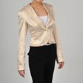 Apart Women's Mini Ruffle Blazer