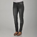 Apart Women's Grey Motocross Skinny Jeans