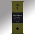 Gandhi 'Where There's Love' Cotton Scroll (Indonesia)